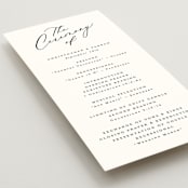 "Beautifully Scripted" - Wedding Programs in Pearl by Hooray Creative - Detail