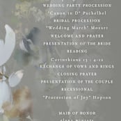 "Spring Dash" - Wedding Programs in Pewter by Grace Kreinbrink - Detail