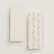 "Etched Frame" - Wedding Programs in Eggshell by Robert and Stella - Back of Card Options