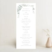 "Gilded Woodland" - Wedding Programs in Fern by Kristie Kern - Front