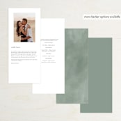 "Gilded Woodland" - Wedding Programs in Fern by Kristie Kern - Back of Card Options