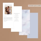 "Bright" - Wedding Programs in Summer by Leah Bisch - Back of Card Options