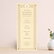 "Nouveau Love" - Wedding Programs in Umber by Morgan Ramberg - Front