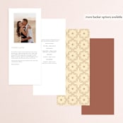 "Nouveau Love" - Wedding Programs in Umber by Morgan Ramberg - Back of Card Options