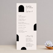 "view to behold" - Wedding Programs in Onyx by letterfix - Front