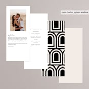 "view to behold" - Wedding Programs in Onyx by letterfix - Back of Card Options