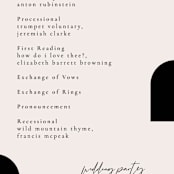 "view to behold" - Wedding Programs in Onyx by letterfix - Detail