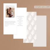 "Pampas & Palms" - Wedding Programs in Ash by Kaydi Bishop - Back of Card Options