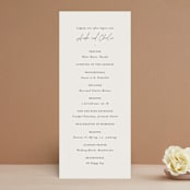 "Happily Ever After" - Wedding Programs in Buff by Sara Hicks Malone - Front