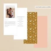 "modern folk" - Wedding Programs in Blush by GeekInk Design - Back of Card Options