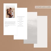 "Love Note" - Wedding Programs in Ecru by AK Graphics - Back of Card Options