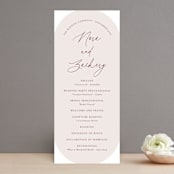 "Around" - Wedding Programs in Cloud by Kaydi Bishop - Front