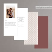 "Around" - Wedding Programs in Cloud by Kaydi Bishop - Back of Card Options