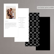 "Modern Type" - Wedding Programs in Moon by Heather Cairl - Back of Card Options