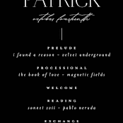 "Modern Type" - Wedding Programs in Moon by Heather Cairl - Detail