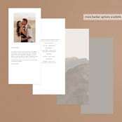"ridge" - Wedding Programs in Natural by Kate Ahn - Back of Card Options