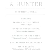 "Modern Crest" - Wedding Programs in Sea by Kristen Smith - Detail