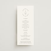 "Picture Perfect" - Wedding Programs in Opal by Jennifer Postorino - Front