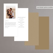 "Everlasting Love" - Wedding Programs in Linen by Brandy Folse - Back of Card Options