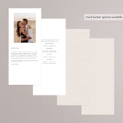 "Mountains" - Wedding Programs in Ivory by Angela Thompson - Back of Card Options
