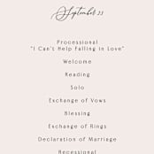 "Inky" - Wedding Programs in Onyx by Inkblot Design - Detail