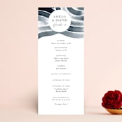 "Painted Trails" - Wedding Programs in Navy by Alethea and Ruth - Front