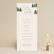 "Into the Forest" - Wedding Programs in Cream by Alethea and Ruth - Front