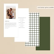 "Into the Forest" - Wedding Programs in Cream by Alethea and Ruth - Back of Card Options