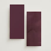 "Dried Floral Wreath" - Wedding Programs in Cabernet by Erin Deegan - Back of Card Options