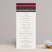 "Holiday Tartan" - Wedding Programs in Cranberry by Erin Deegan - Front