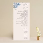 "Wildflower Wreath" - Wedding Programs in Sky by Grace Kreinbrink - Front