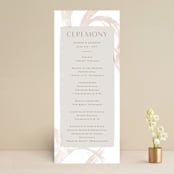 "Modern Rings" - Wedding Programs in Blush by Hooray Creative - Front