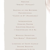 "Modern Rings" - Wedding Programs in Blush by Hooray Creative - Detail