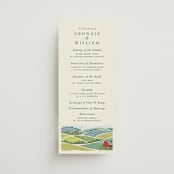 "Farm and Field" - Wedding Programs in Barn by Paper Sun Studio - Front