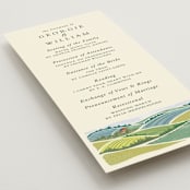 "Farm and Field" - Wedding Programs in Barn by Paper Sun Studio - Detail