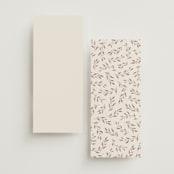 "Delicate monogram" - Wedding Programs in Ecru by Hooray Creative - Back of Card Options