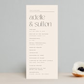 "Brooks" - Wedding Programs in Vanilla by Kristie Kern - Front