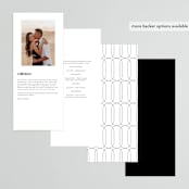 "Brooks" - Wedding Programs in Vanilla by Kristie Kern - Back of Card Options