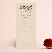 "Autumn Stroll" - Wedding Programs in Moody by Erin German - Front