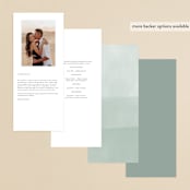 "Delicate Garden" - Wedding Programs in Wildflower by Ashley DeMeyere - Back of Card Options