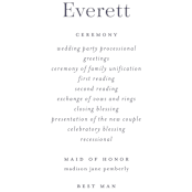 "Delicate Garden" - Wedding Programs in Wildflower by Ashley DeMeyere - Detail