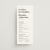 "Make it official" - Wedding Programs in Panda by Lea Delaveris - Front
