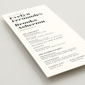 "Make it official" - Wedding Programs in Panda by Lea Delaveris - Detail