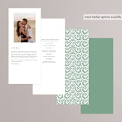 "Ornate" - Wedding Programs in Sage by Jen Owens - Back of Card Options