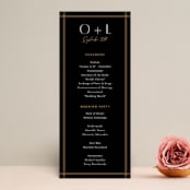 "love love love" - Wedding Programs in Onyx by Robert and Stella - Front