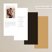 "love love love" - Wedding Programs in Onyx by Robert and Stella - Back of Card Options