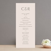 "Halcyon" - Wedding Programs in Dove by Olivia Kanaley Inman - Front