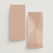 "Overlap" - Wedding Programs in Terracotta by Kelly Schmidt - Back of Card Options