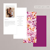 "veranda" - Wedding Programs in Merlot by Angela Marzuki - Back of Card Options