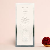 "Lakefront" - Wedding Programs in Natural by Robert and Stella - Front